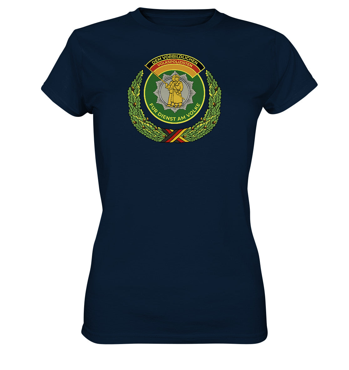 DDR Ostalgie Shirt Mädels • DEM VORBILDLICHEN VOLKSPOLIZISTEN (ABZEICHEN)