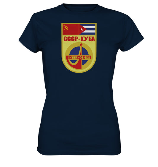 DDR Ostalgie Shirt Mädels • INTERKOSMOS CCCP KUBA WIMPEL