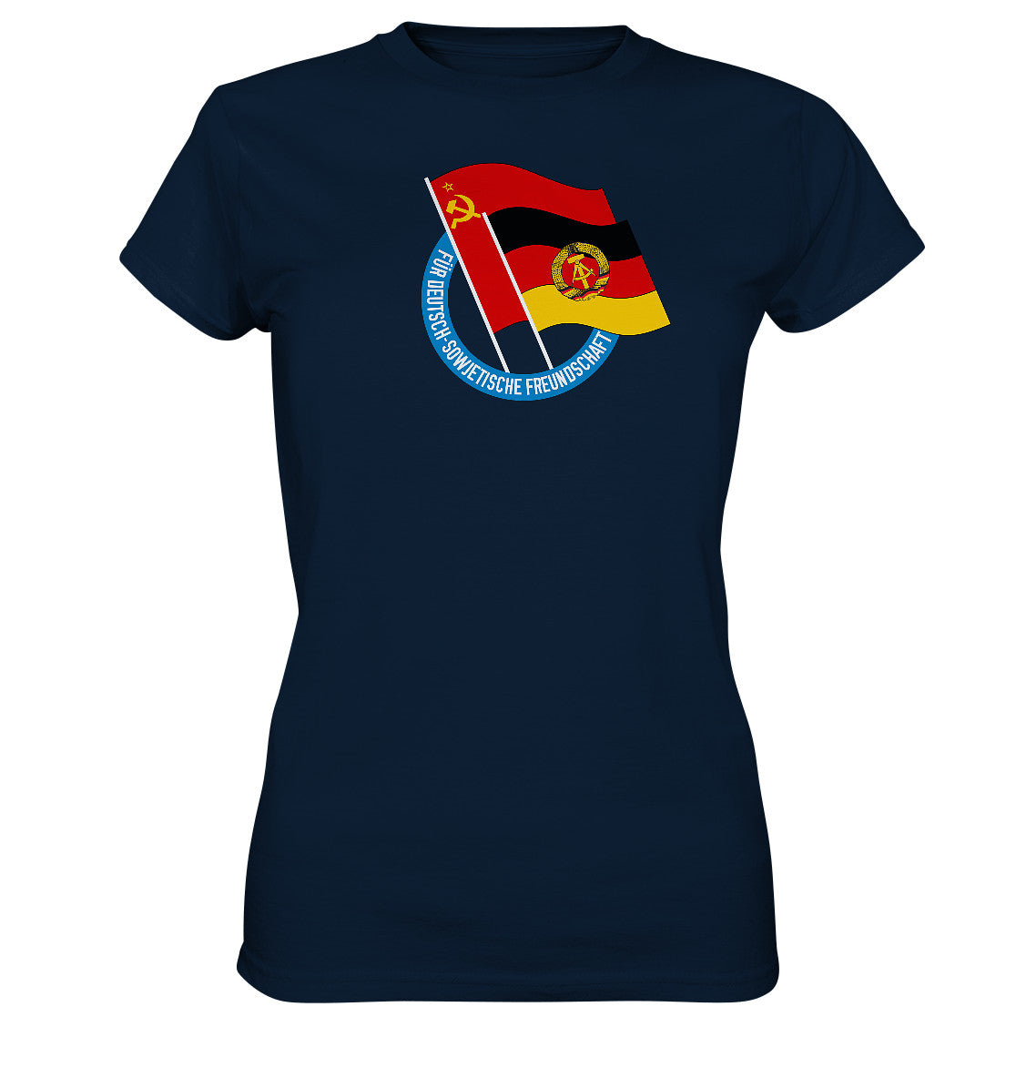 DDR Ostalgie Shirt Mädels • DEUTSCH SOWJETISCHE FREUNDSCHAFT - dunkel