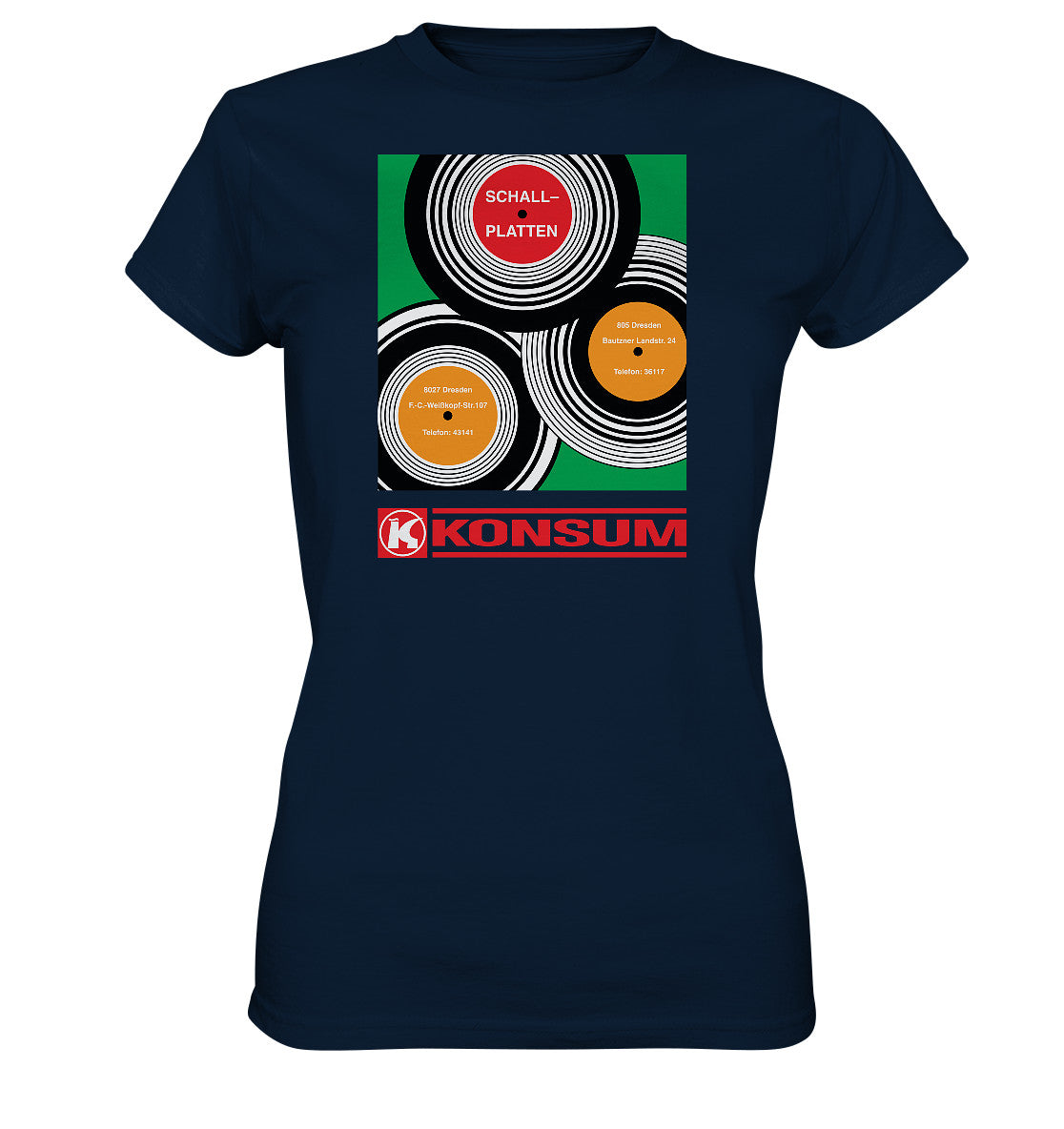 PREMIUM SHIRT MÄDELS • KONSUM SCHALLPLATTEN DRESDEN