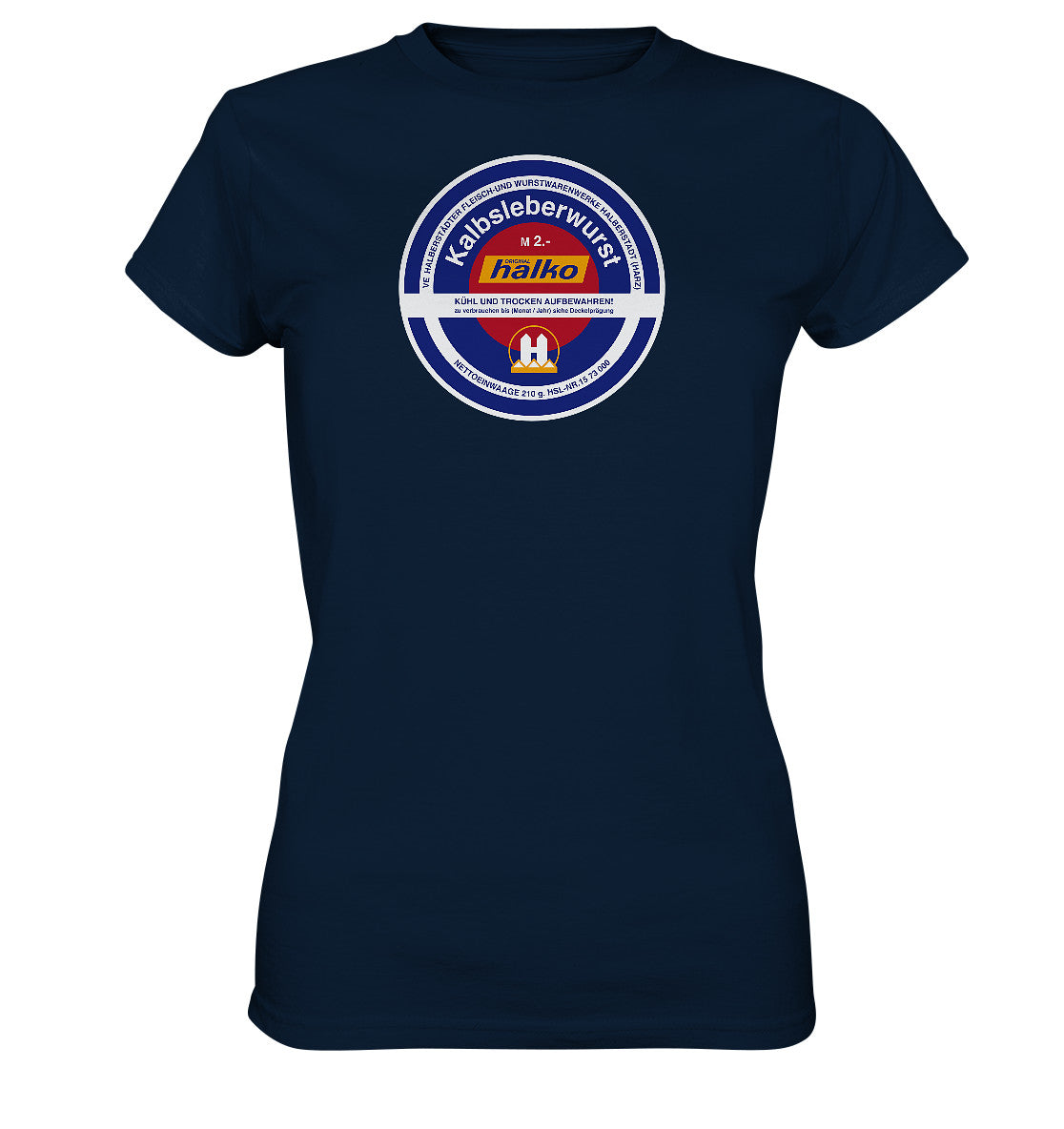 DDR Ostalgie Shirt Mädels • HALBERSTÄDTER WURSTWAREN - KALBSLEBERWURST