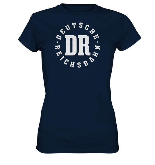 DDR Ostalgie Shirt Mädels • DR - DEUTSCHE REICHSBAHN - dunkel