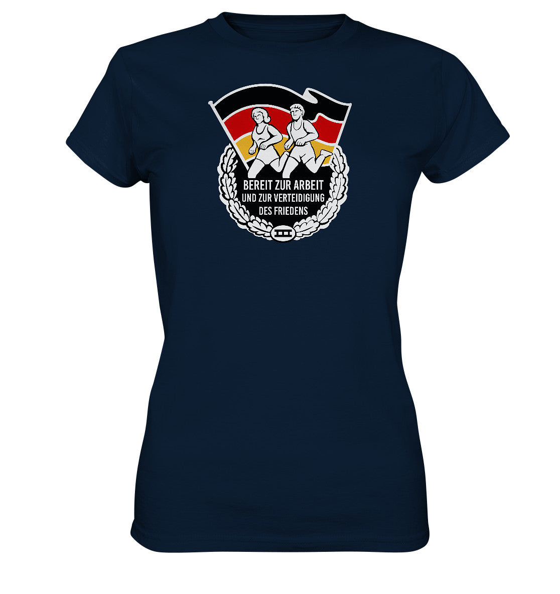 DDR Ostalgie Shirt Mädels • ORDEN - BEREIT ZUR ARBEIT UND ZUR VERTEIDIGUNG