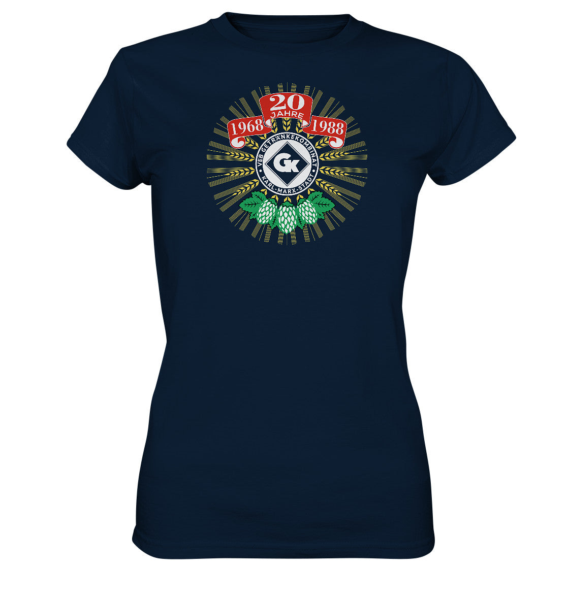 DDR Ostalgie Shirt Mädels • 20 JAHRE VEB GETRÄNKEKOMBINAT KARL-MARX-STADT