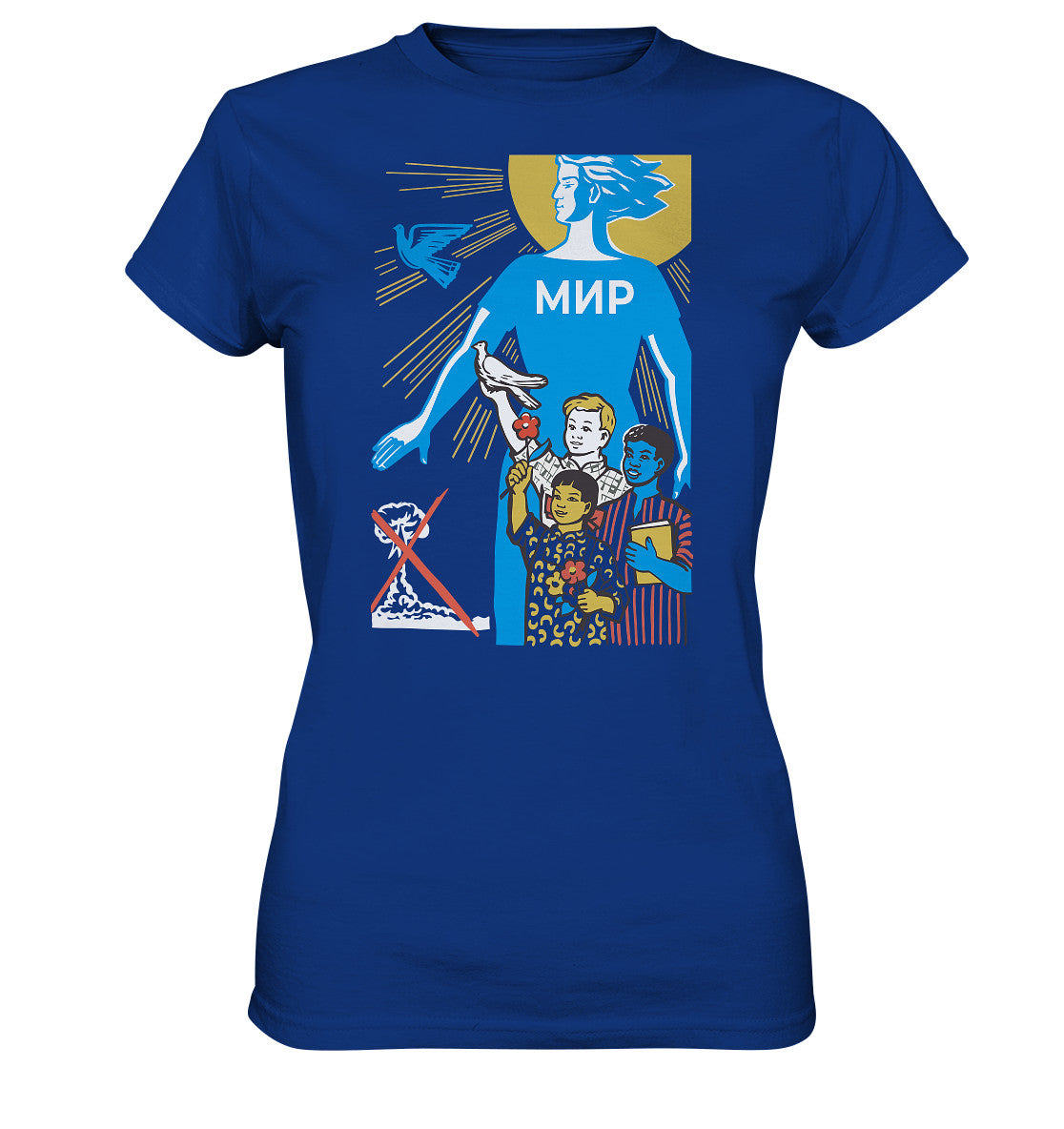 DDR Ostalgie Shirt Mädels • MIR - FRIEDEN (ORIGINAL-PLAKAT)