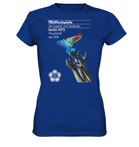 DDR Ostalgie Shirt Mädels • WELTFESTSPIELE BERLIN, DDR 1973 - FRIEDENSTAUBE