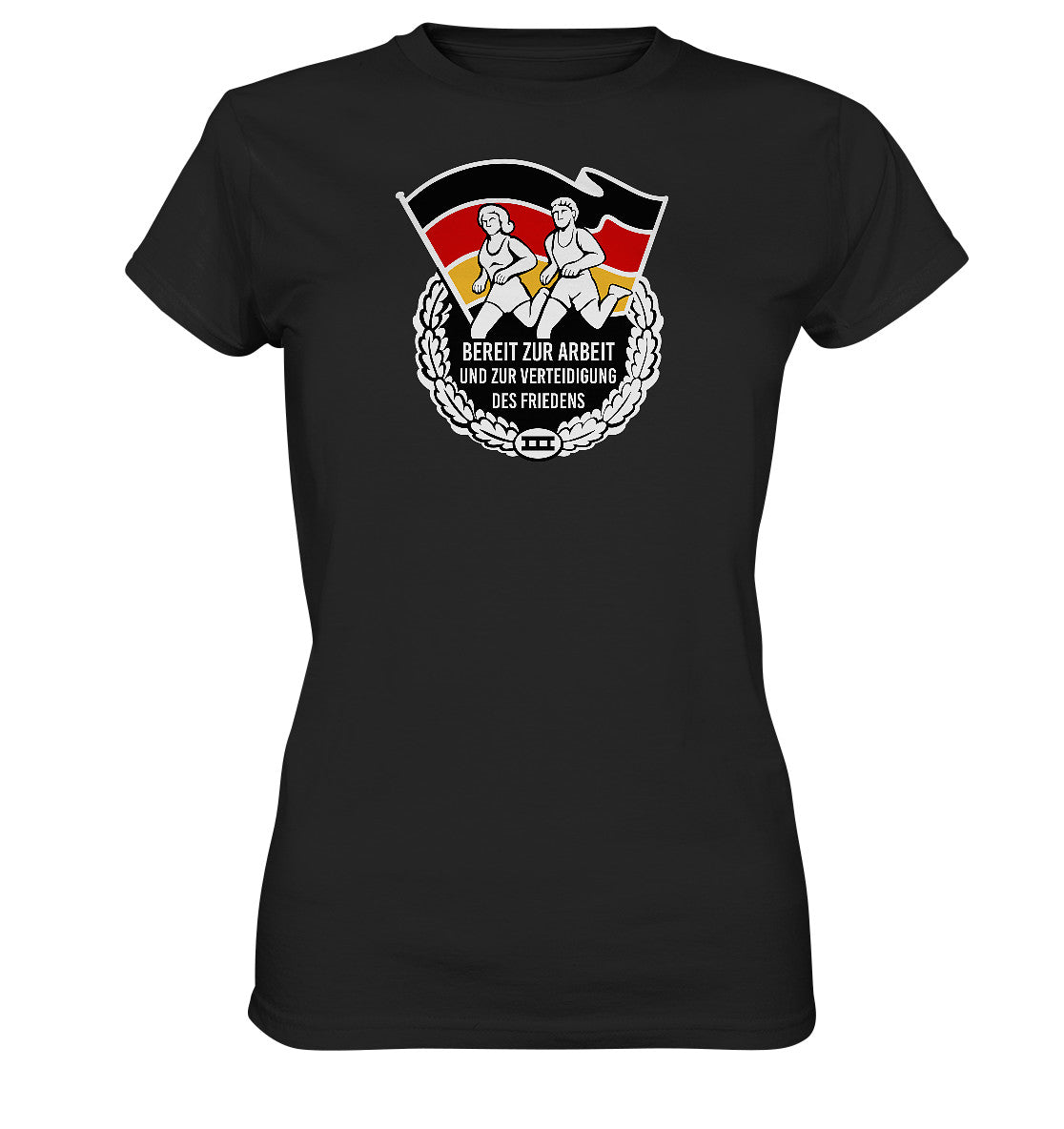 DDR Ostalgie Shirt Mädels • ORDEN - BEREIT ZUR ARBEIT UND ZUR VERTEIDIGUNG