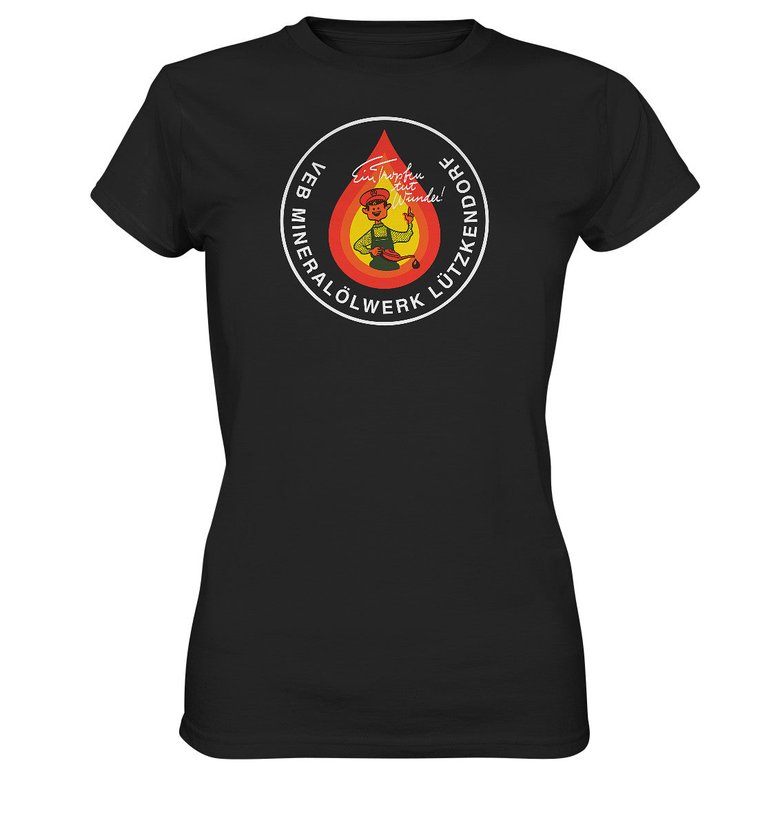 DDR Ostalgie Shirt Mädels • VEB MINERALÖLWERK LÜTZKENDORF