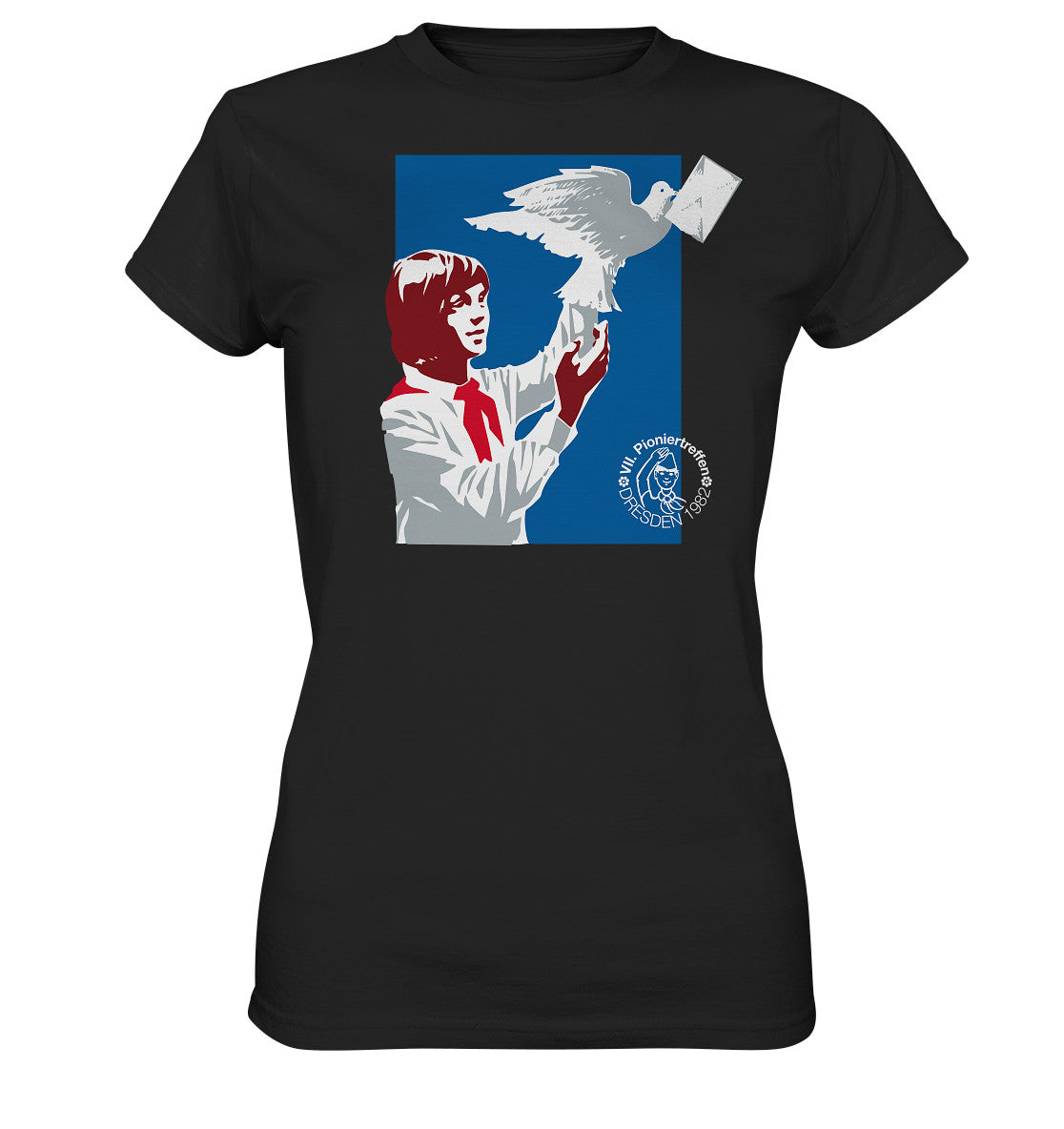 DDR Ostalgie Shirt Mädels • PIONIERE FÜR FRIEDEN - DRESDEN 1982