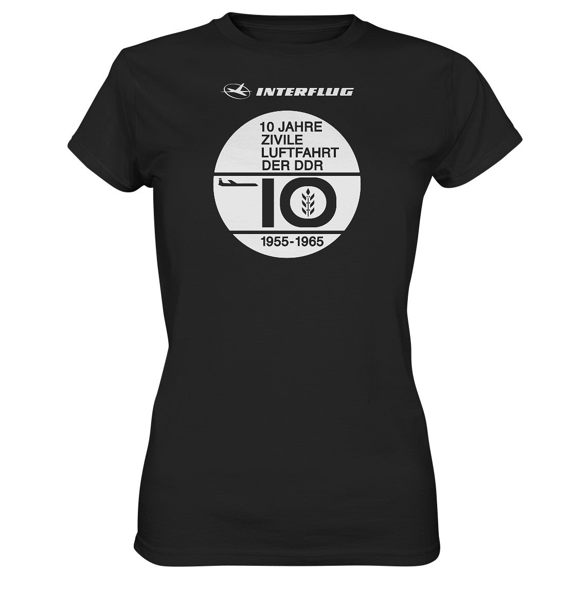 DDR Ostalgie Shirt Mädels • 10 JAHRE INTERFLUG