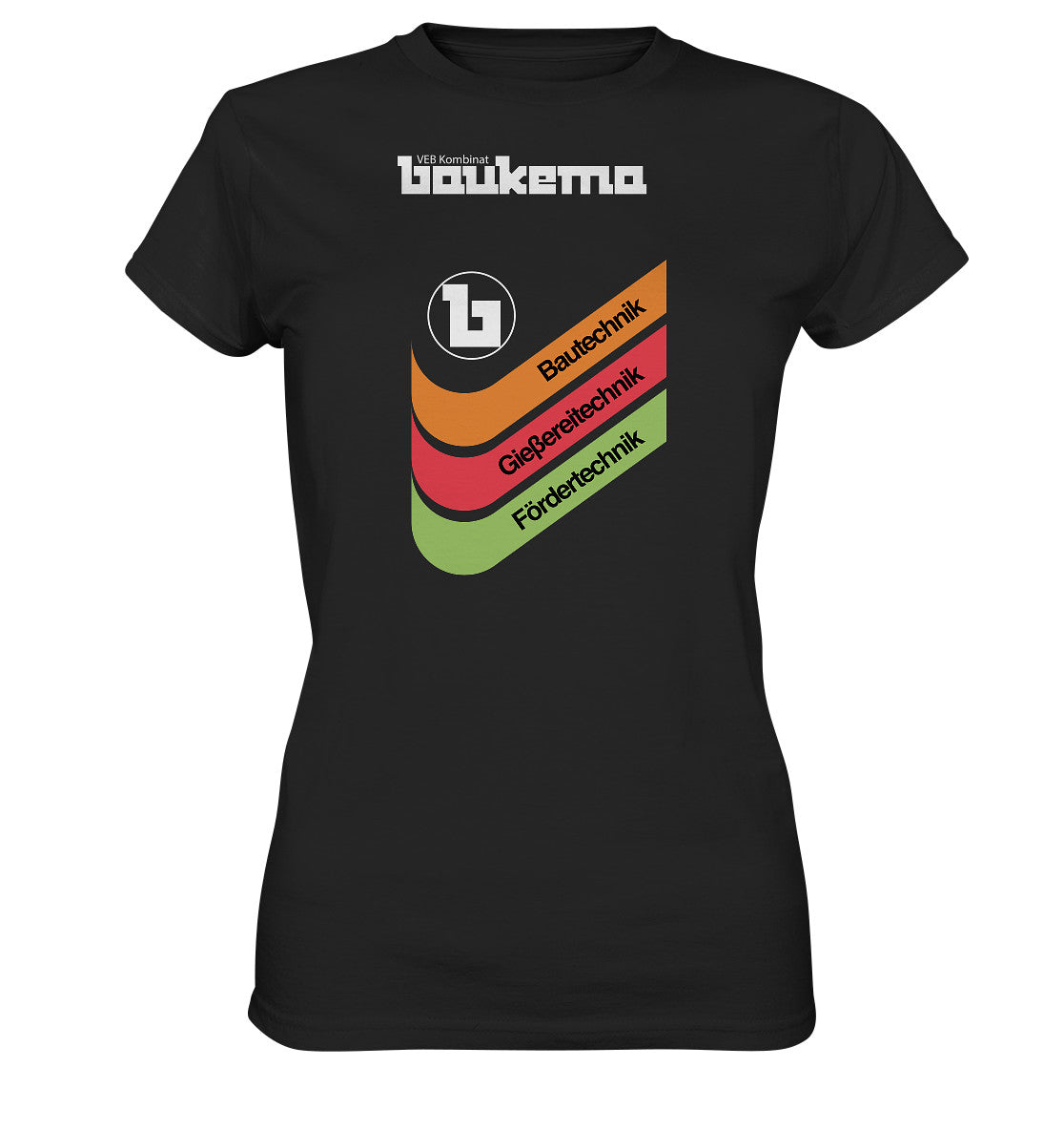 DDR Ostalgie Shirt Mädels • VEB KOMBINAT BAUKEMA