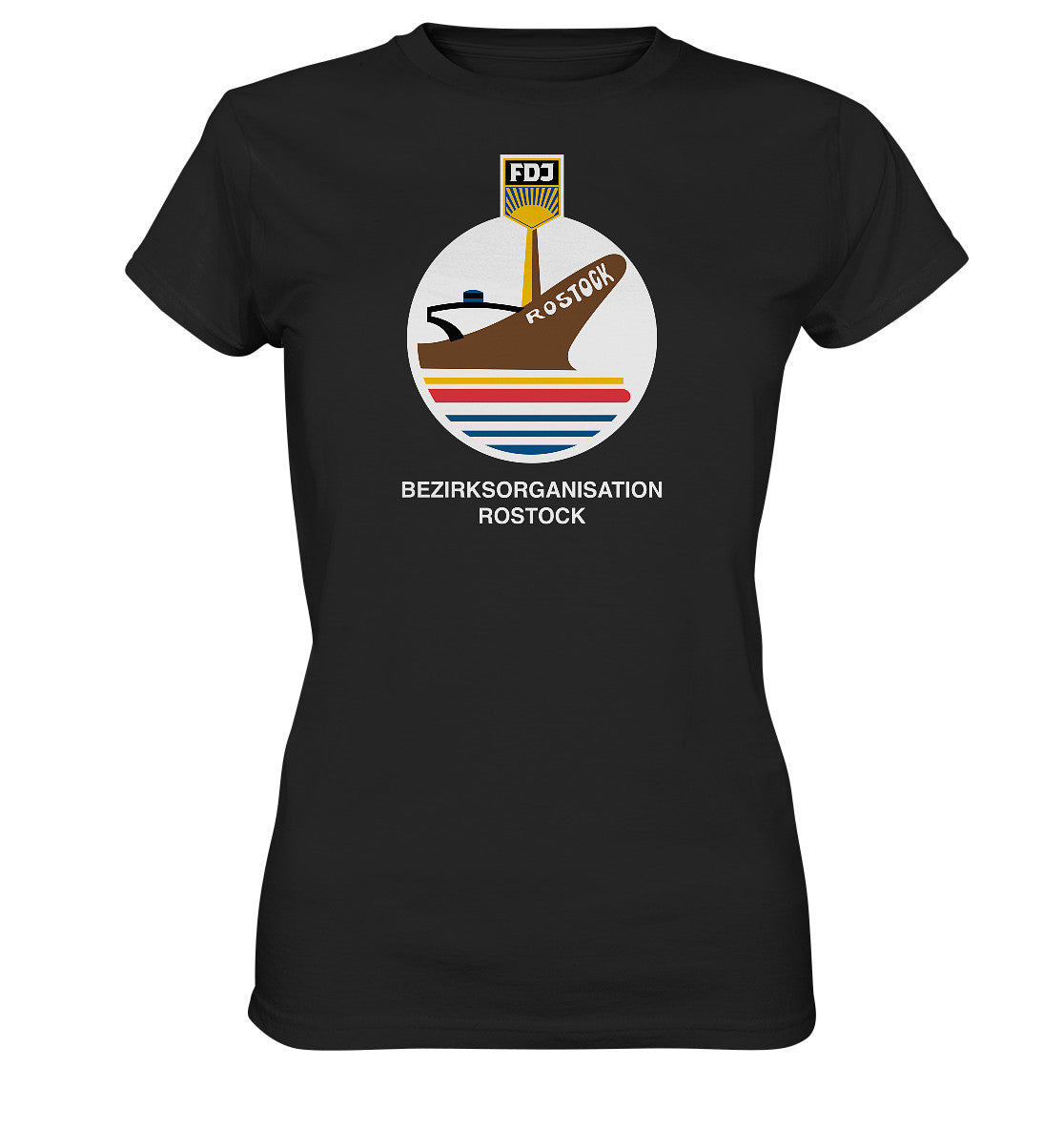 DDR Ostalgie Shirt Mädels • FDJ BEZIRKSORGANISATION ROSTOCK