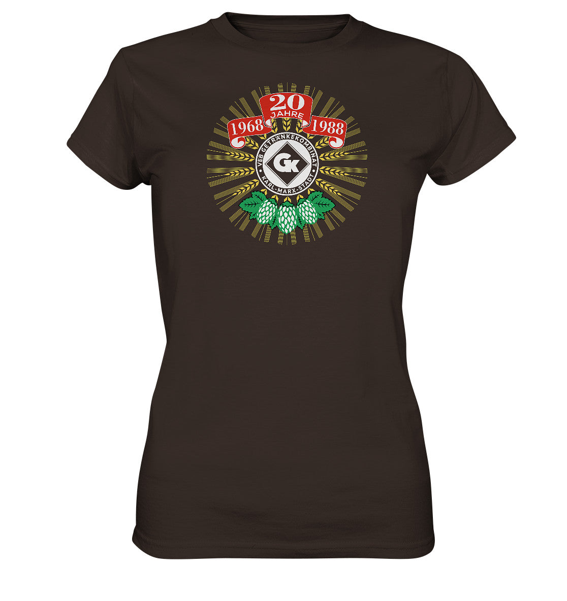 DDR Ostalgie Shirt Mädels • 20 JAHRE VEB GETRÄNKEKOMBINAT KARL-MARX-STADT