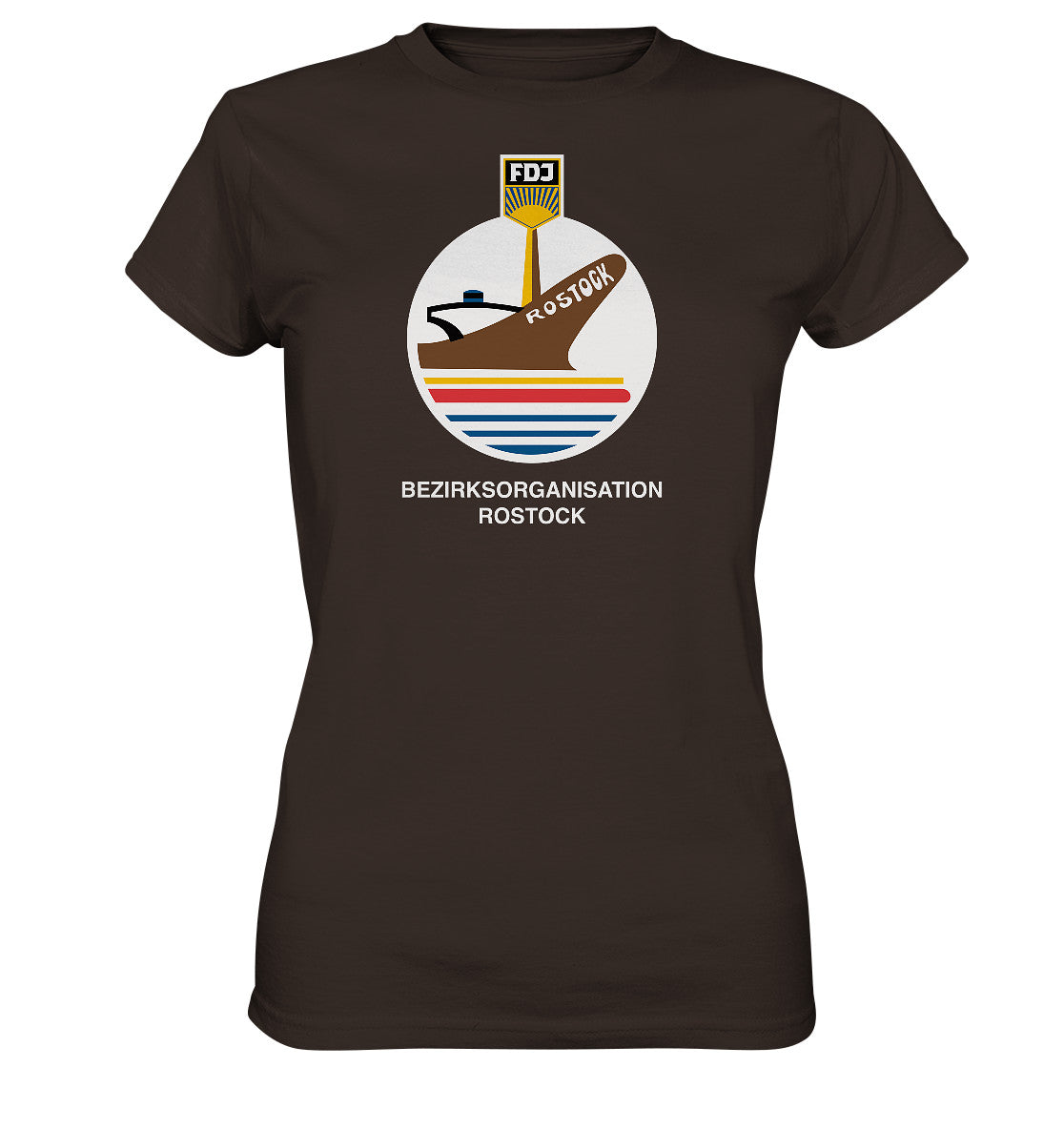 DDR Ostalgie Shirt Mädels • FDJ BEZIRKSORGANISATION ROSTOCK