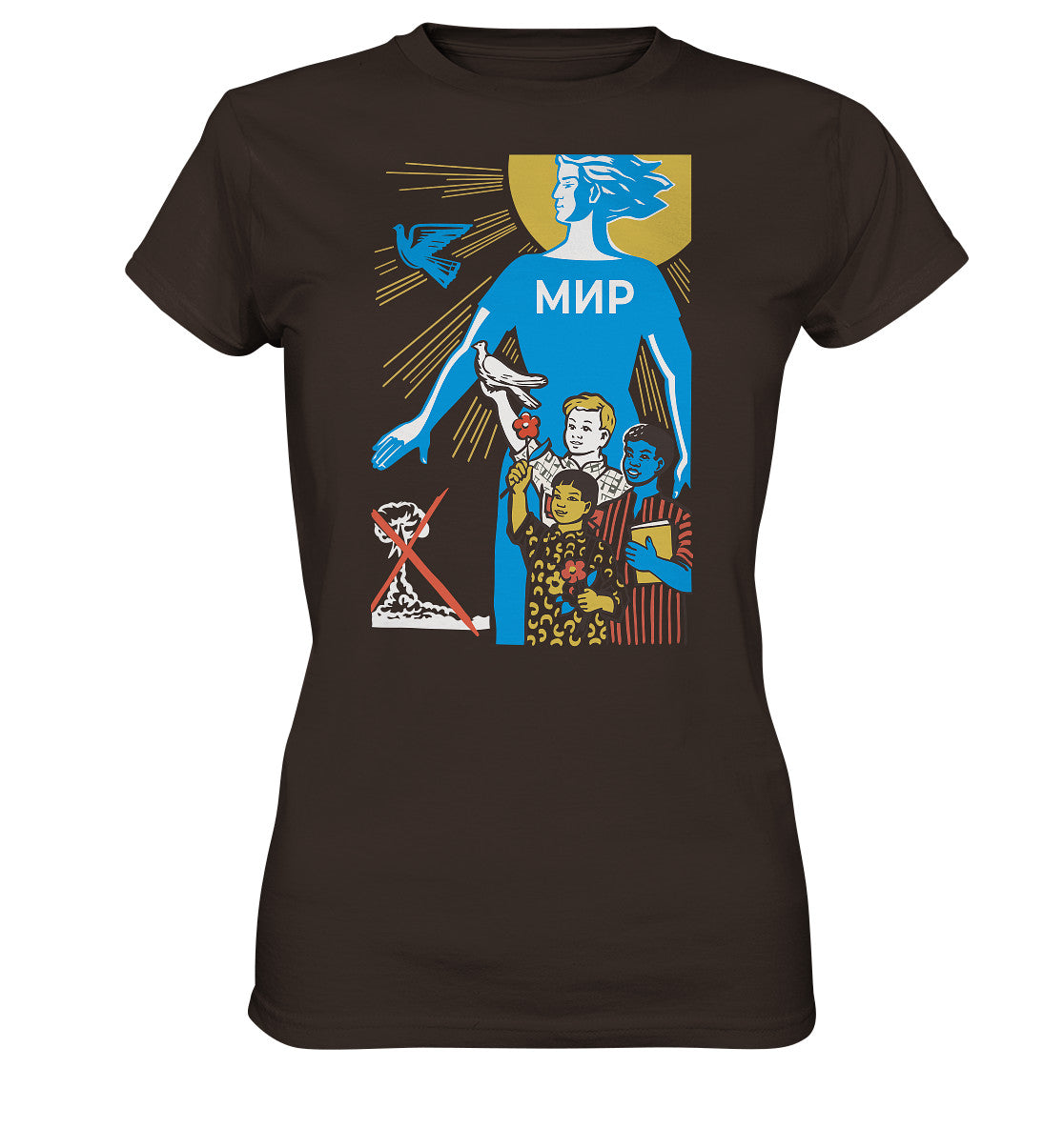 DDR Ostalgie Shirt Mädels • MIR - FRIEDEN (ORIGINAL-PLAKAT)