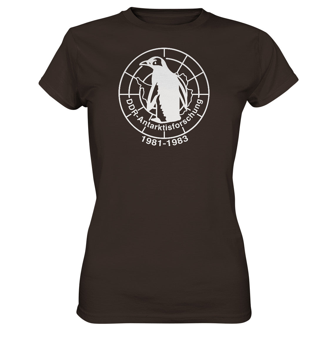 DDR Ostalgie Shirt Mädels • ANTARKTISFORSCHUNG DER DDR - 1981-1983, POSTSTEMPEL