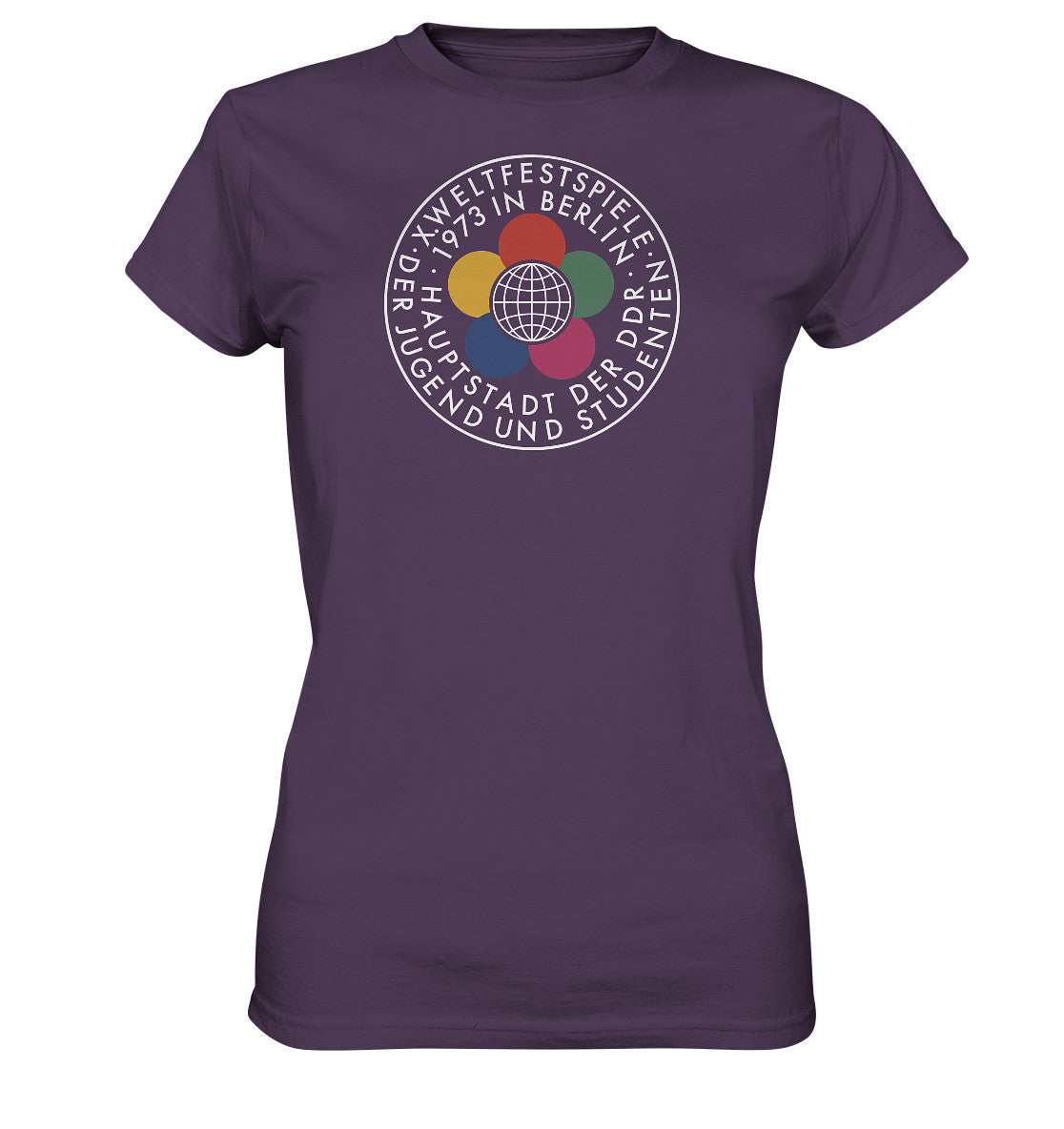 DDR Ostalgie Shirt Mädels • WELTFESTSPIELE 1973 - dunkel