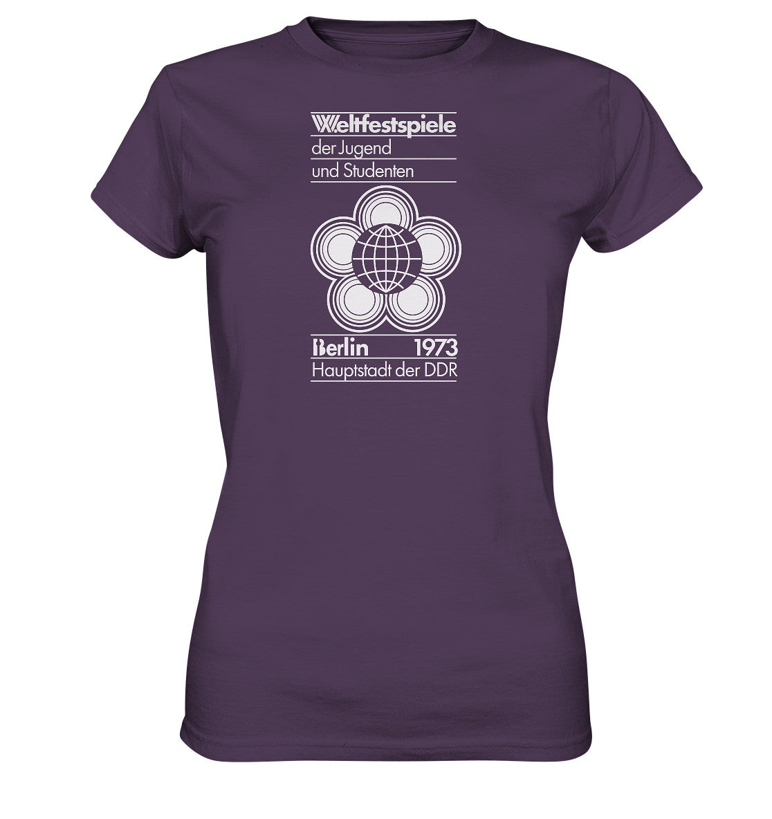 DDR Ostalgie Shirt Mädels • WELTFESTSPIELE BERLIN 1973 - PLAKATMOTIV