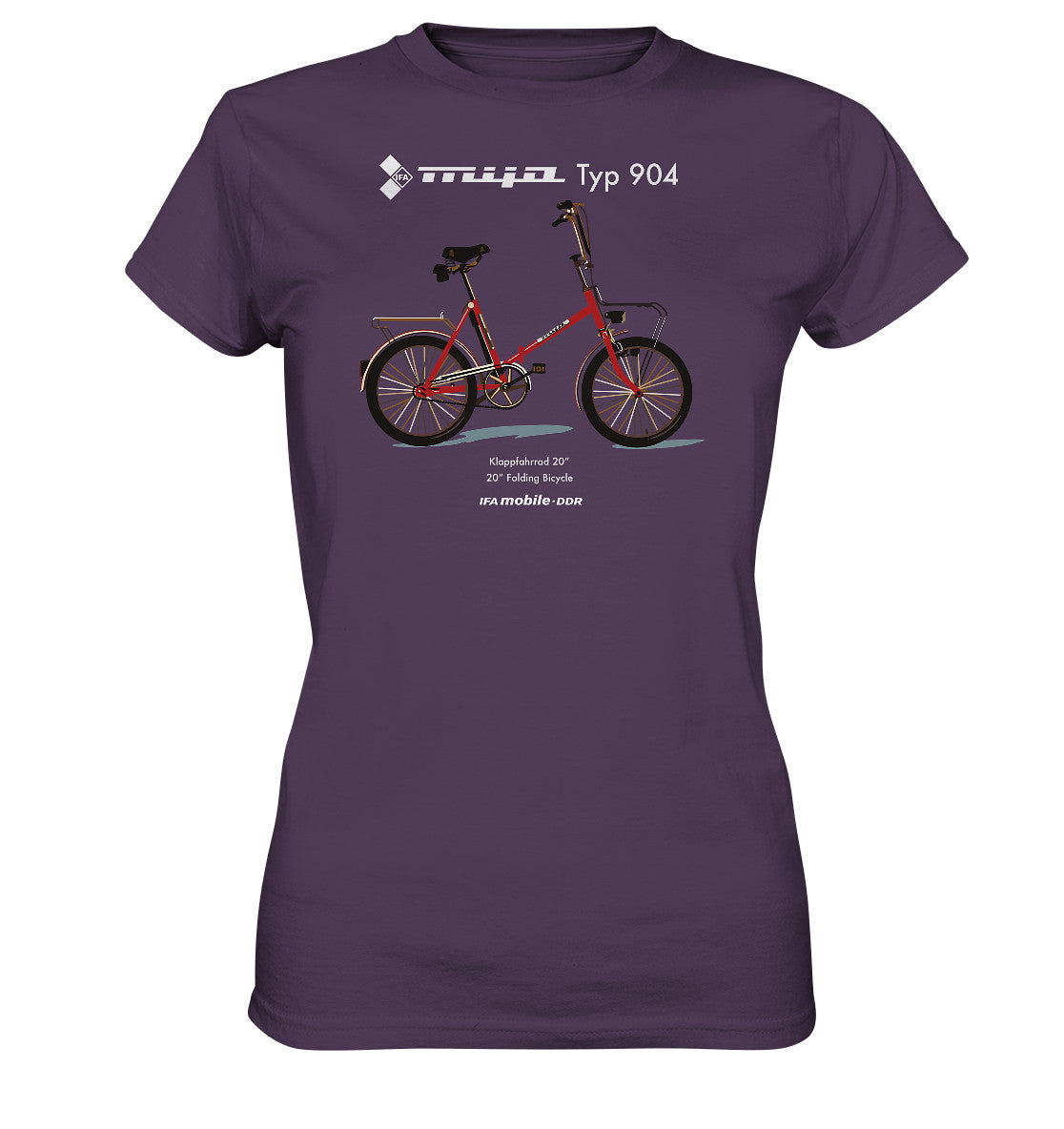 DDR Ostalgie Shirt Mädels • MIFA KLAPPRAD TYP 904 - ORIGINAL WERBUNG
