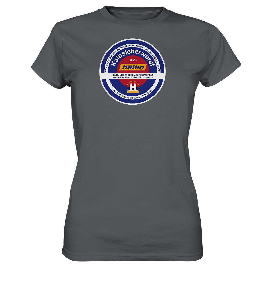 DDR Ostalgie Shirt Mädels • HALBERSTÄDTER WURSTWAREN - KALBSLEBERWURST