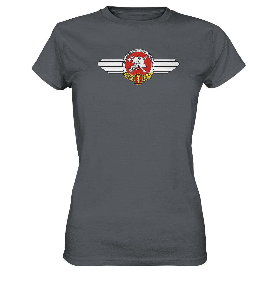 DDR Ostalgie Shirt Mädels • VORBILDLICHE FREIWILLIGE FEUERWEHR DER DDR