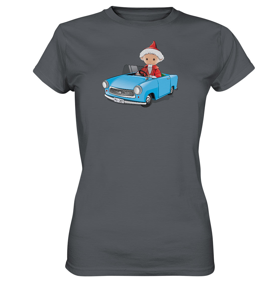 DDR Ostalgie Shirt Mädels • UNSER SANDMÄNNCHEN - TRABI-CRUISER (PU-201)