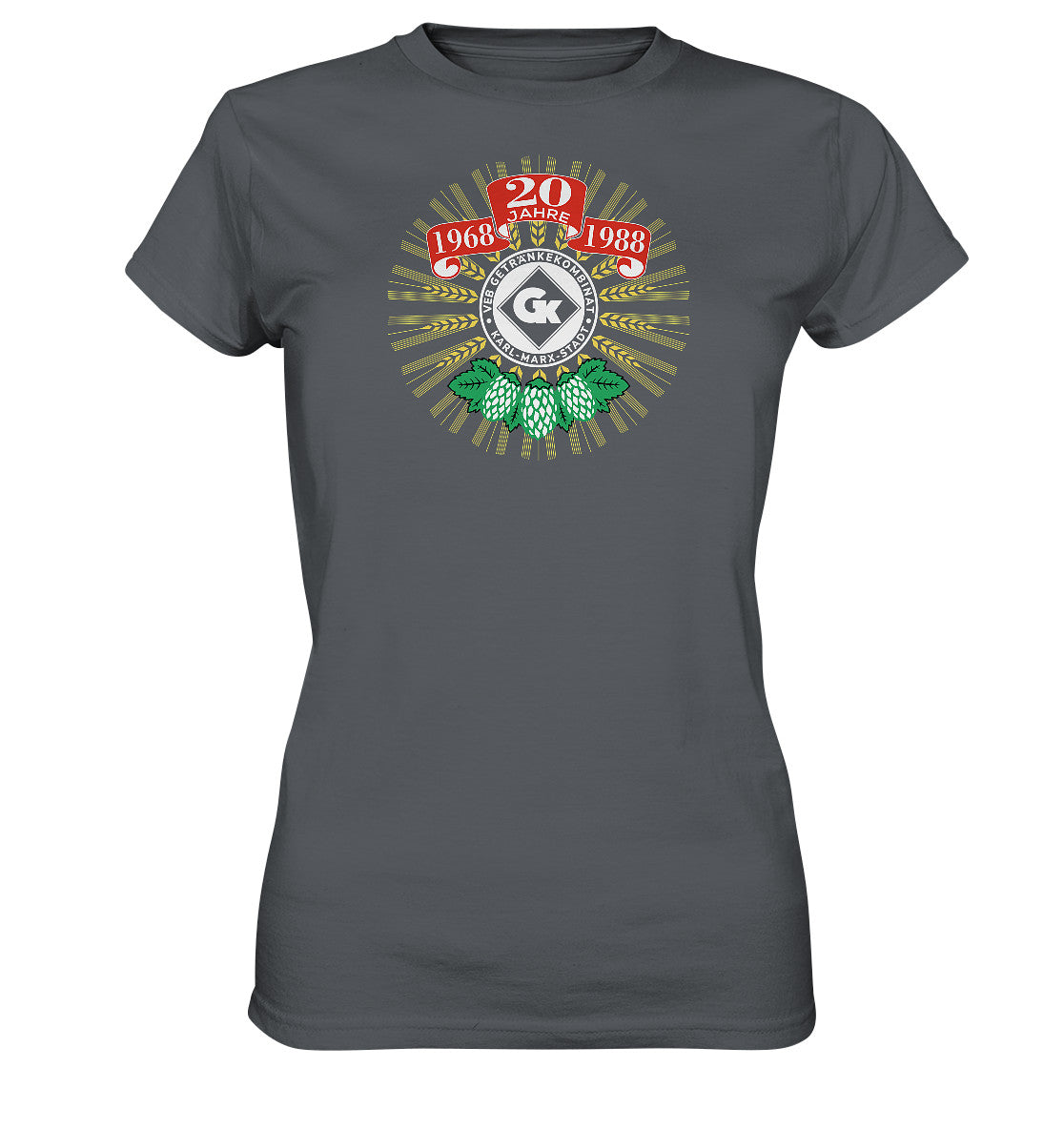 DDR Ostalgie Shirt Mädels • 20 JAHRE VEB GETRÄNKEKOMBINAT KARL-MARX-STADT