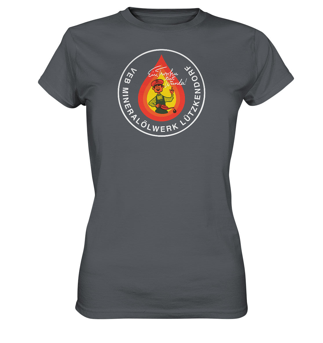 DDR Ostalgie Shirt Mädels • VEB MINERALÖLWERK LÜTZKENDORF