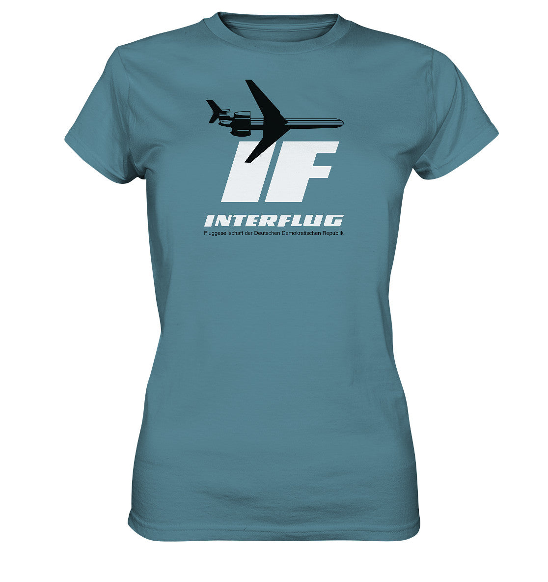 DDR Ostalgie Shirt Mädels • IF - INTERFLUG DDR - ORIGINAL WERBUNG