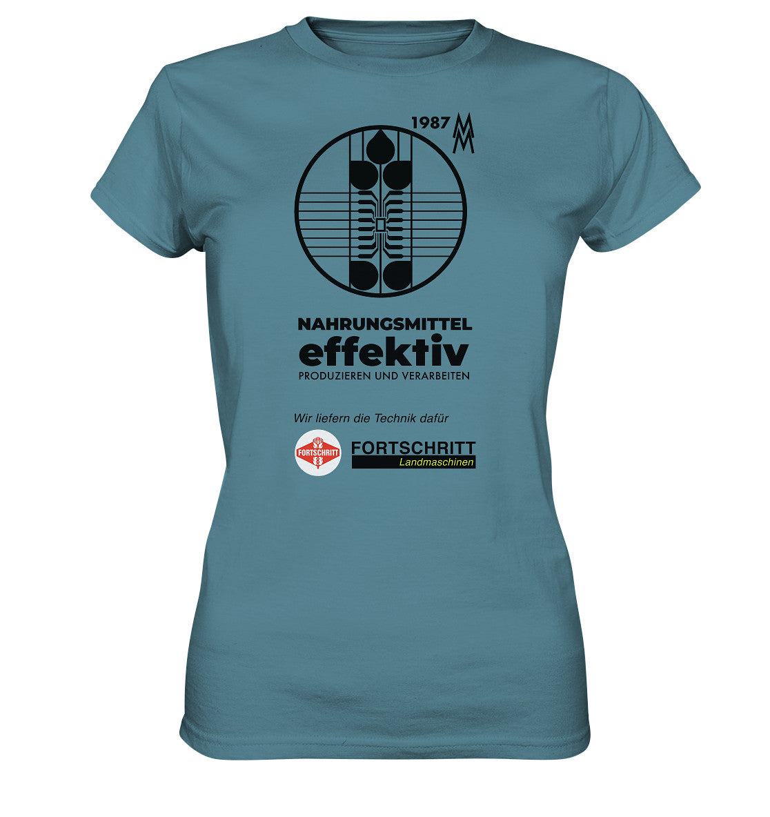 DDR Ostalgie Shirt Mädels • FORTSCHRITT LANDMASCHINEN - MESSE LEIPZIG 1987