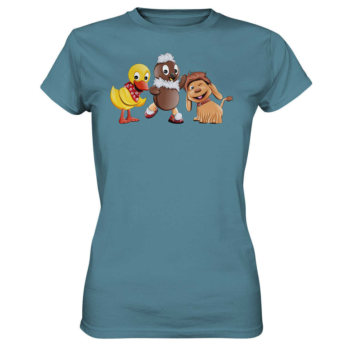 DDR Ostalgie Shirt Mädels • UNSER SANDMÄNNCHEN - PITTI, MOPPI & SCHNATTERINCHEN