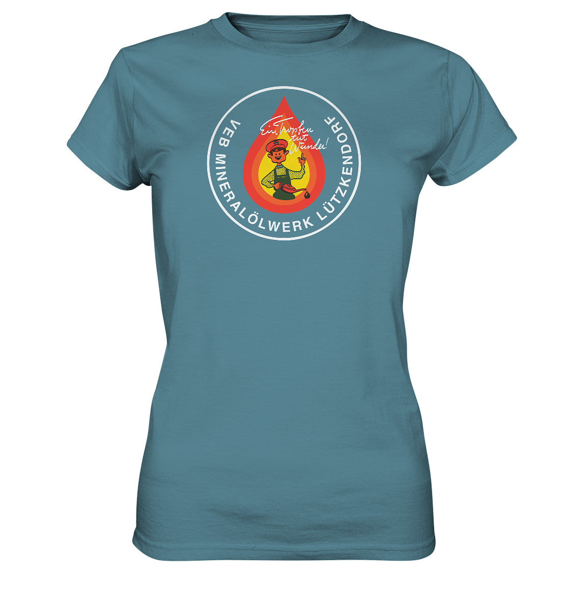 DDR Ostalgie Shirt Mädels • VEB MINERALÖLWERK LÜTZKENDORF