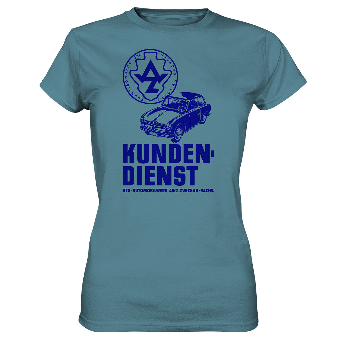 DDR Ostalgie Shirt Mädels • P70 KUNDENDIENST VEB AWZ ZWICKAU