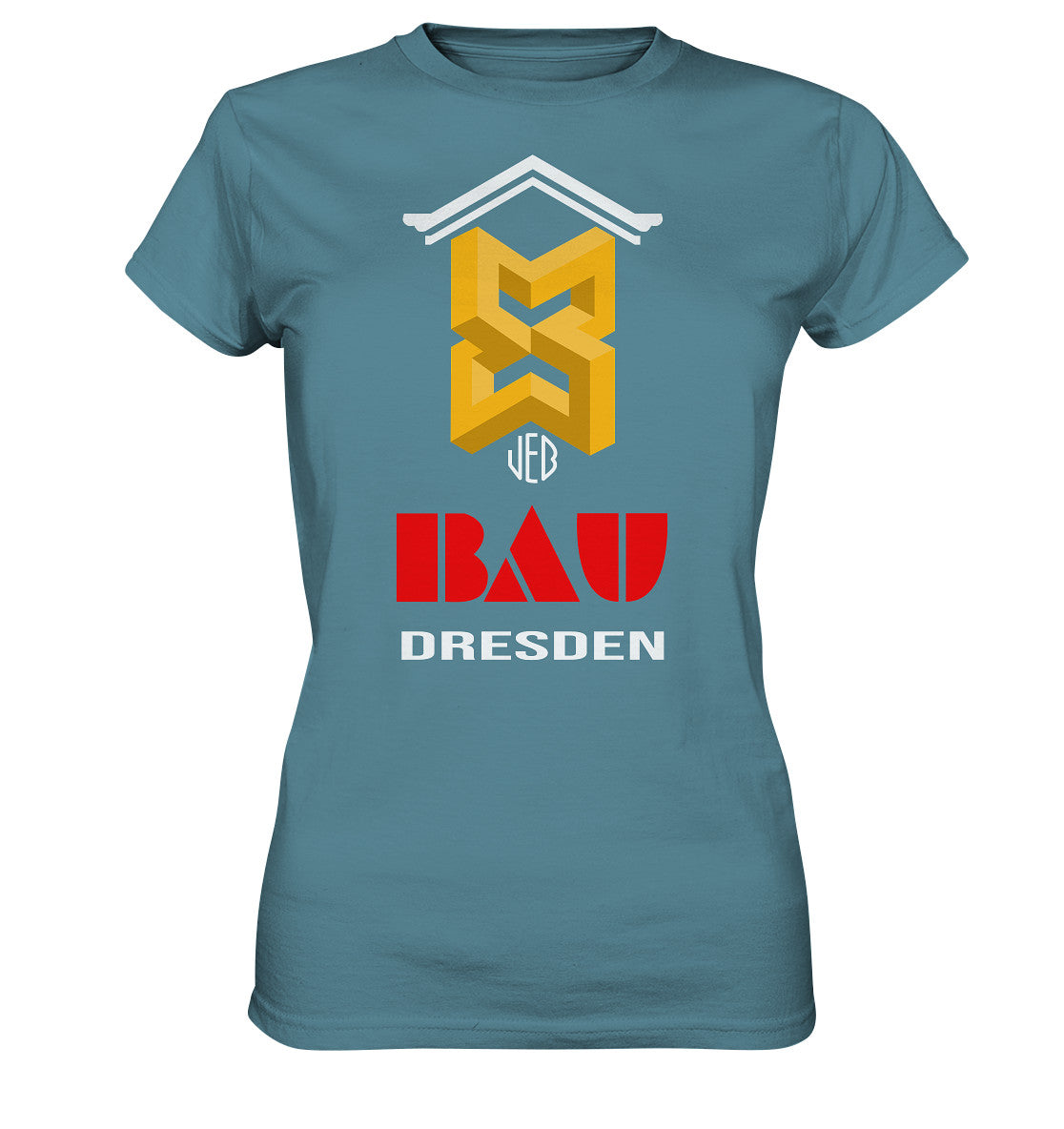 DDR Ostalgie Shirt Mädels • VEB BAU DRESDEN