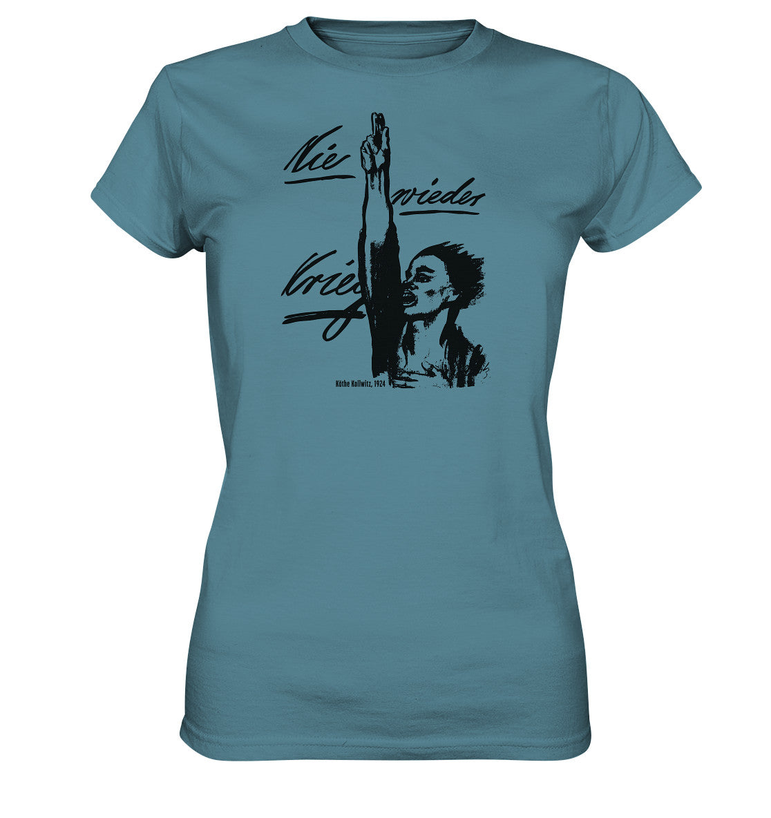 DDR Ostalgie Shirt Mädels • NIE WIEDER KRIEG - KÄTHE KOLLWITZ