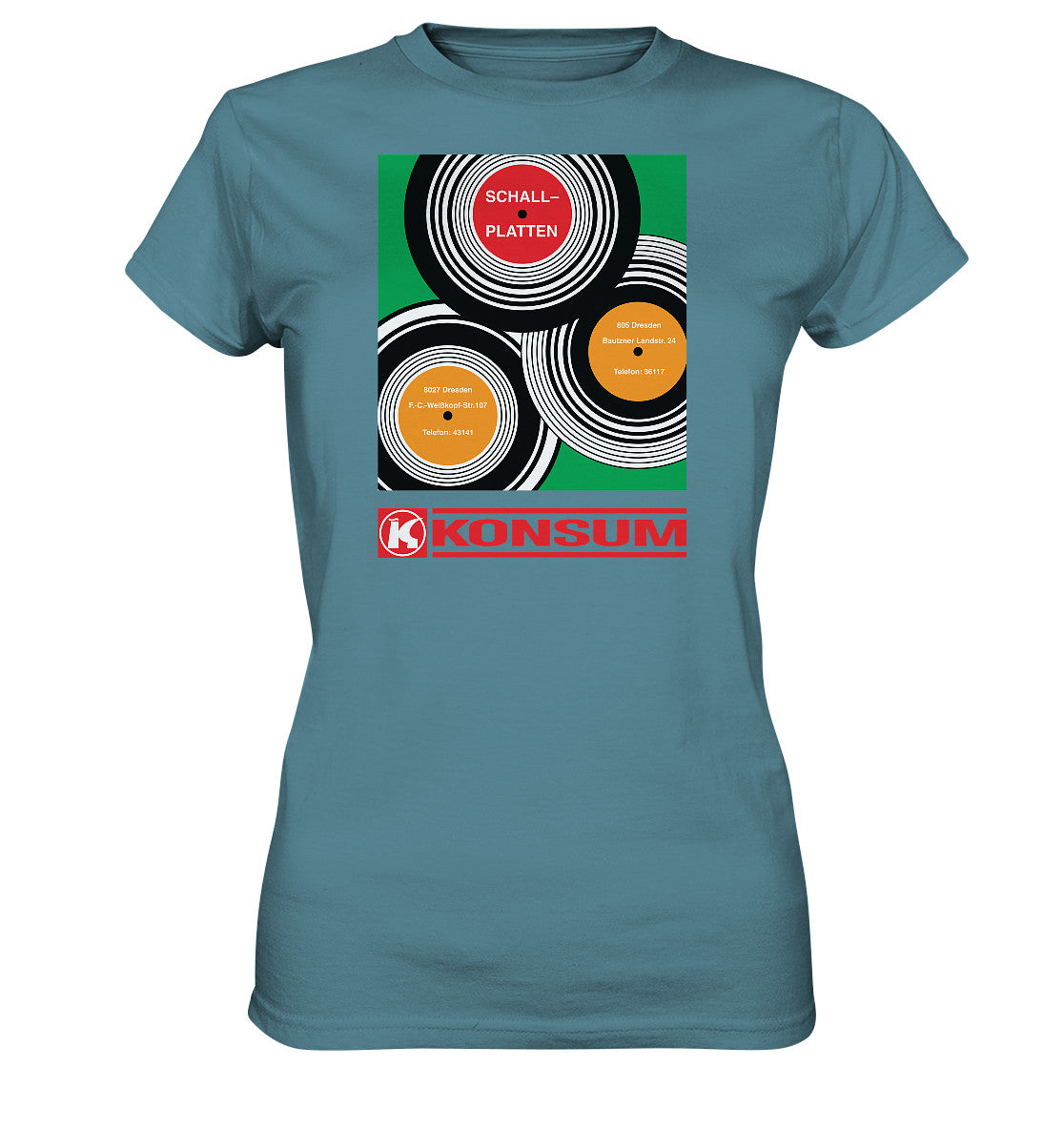 PREMIUM SHIRT MÄDELS • KONSUM SCHALLPLATTEN DRESDEN