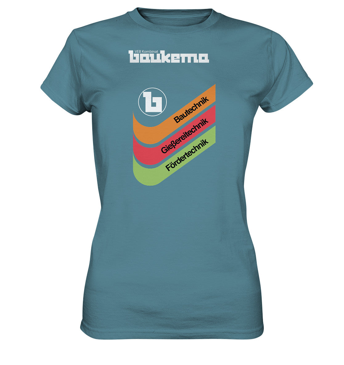 DDR Ostalgie Shirt Mädels • VEB KOMBINAT BAUKEMA