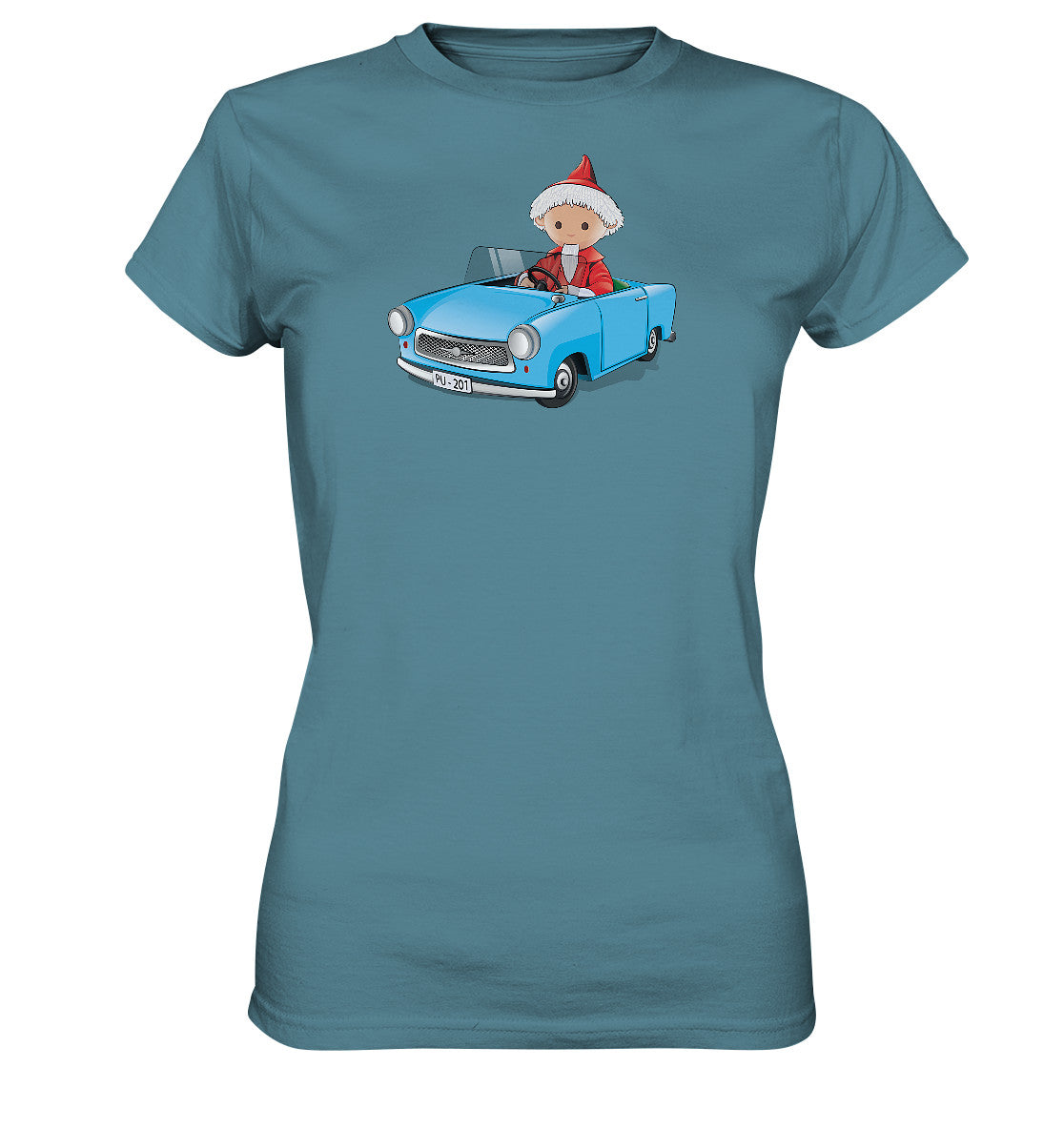 DDR Ostalgie Shirt Mädels • UNSER SANDMÄNNCHEN - TRABI-CRUISER (PU-201)