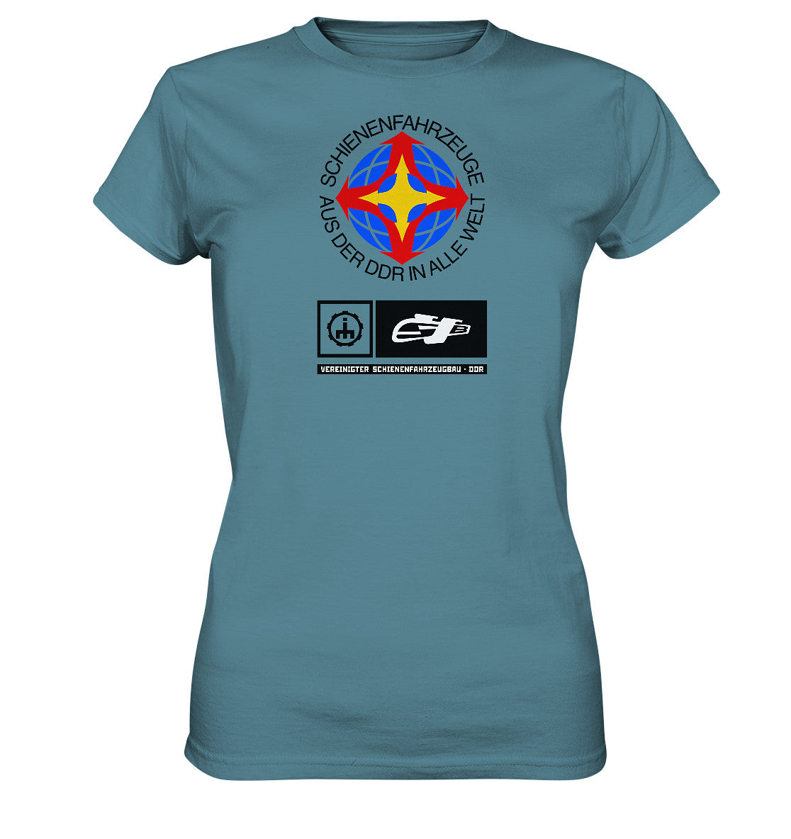 DDR Ostalgie Shirt Mädels • VEREINIGTER SCHIENENFAHRZEUGBAU DDR