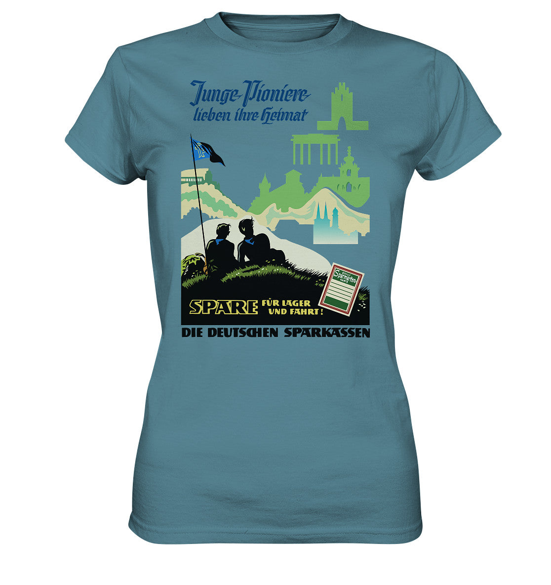 DDR Ostalgie Shirt Mädels • JUNGE PIONIERE LIEBEN IHRE HEIMAT