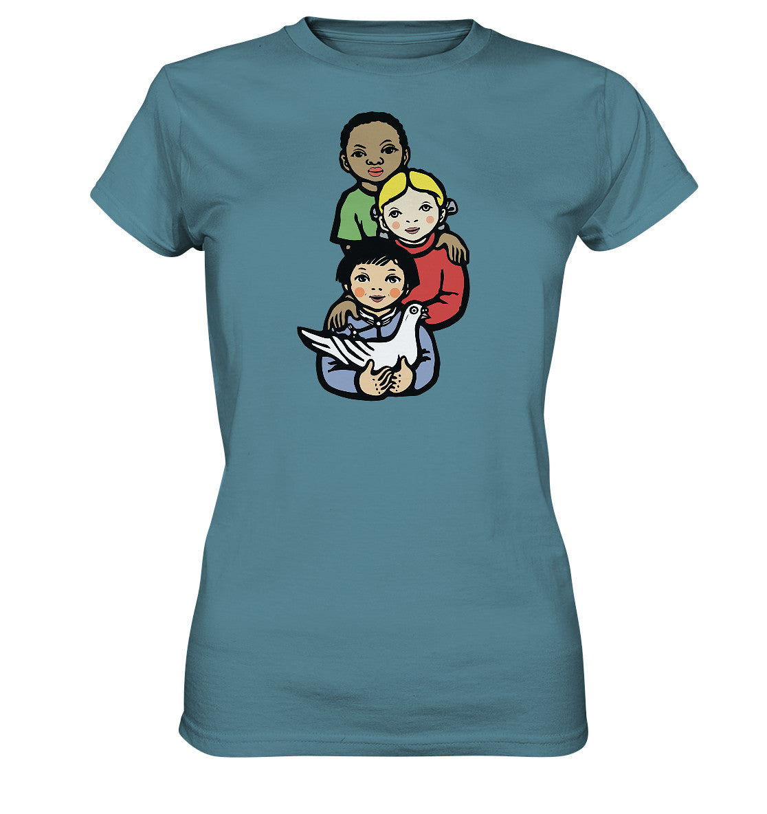 DDR Ostalgie Shirt Mädels • WELTFRIEDEN - WORLD PEACE, LI BING-FAN 1967