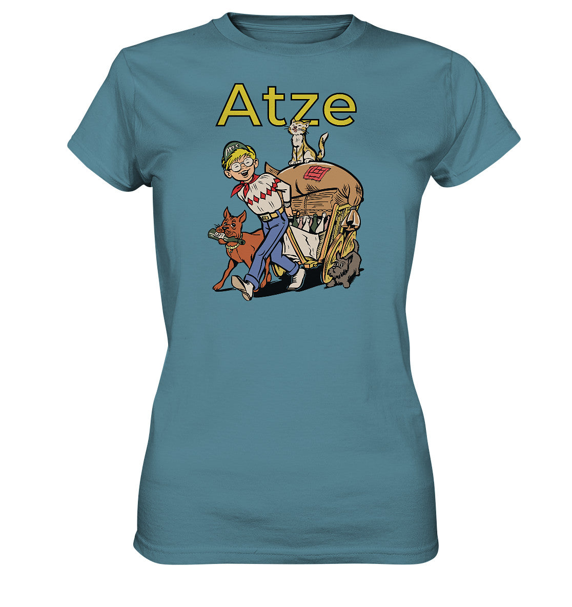 DDR Ostalgie Shirt Mädels • ATZE - TITEL ALTSTOFFE