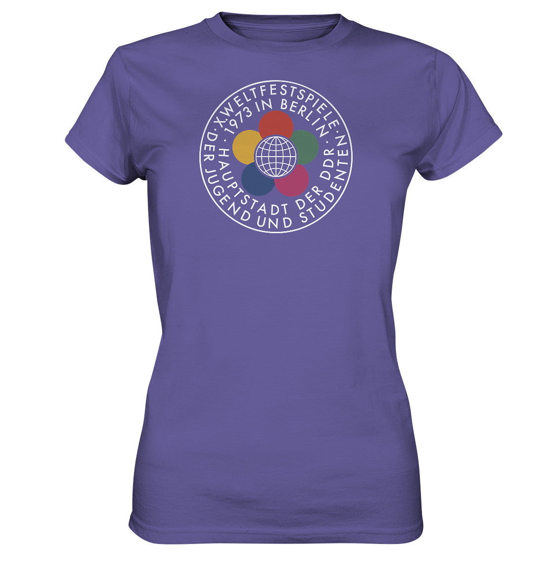 DDR Ostalgie Shirt Mädels • WELTFESTSPIELE 1973 - dunkel
