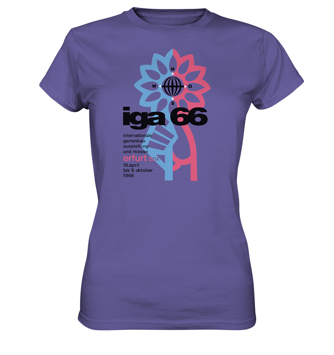 DDR Ostalgie Shirt Mädels • IGA ERFURT 1966