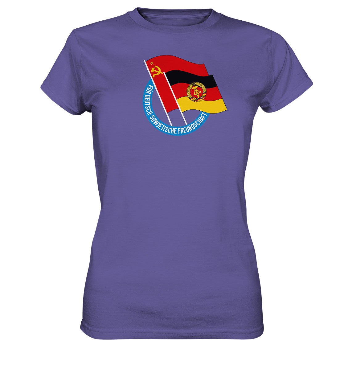 DDR Ostalgie Shirt Mädels • DEUTSCH SOWJETISCHE FREUNDSCHAFT - dunkel