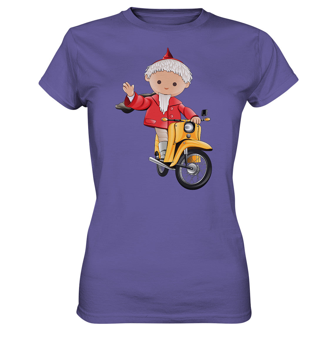DDR Ostalgie Shirt Mädels • UNSER SANDMÄNNCHEN - AUF DER SCHWALBE - ROT (PU-137, 1973)