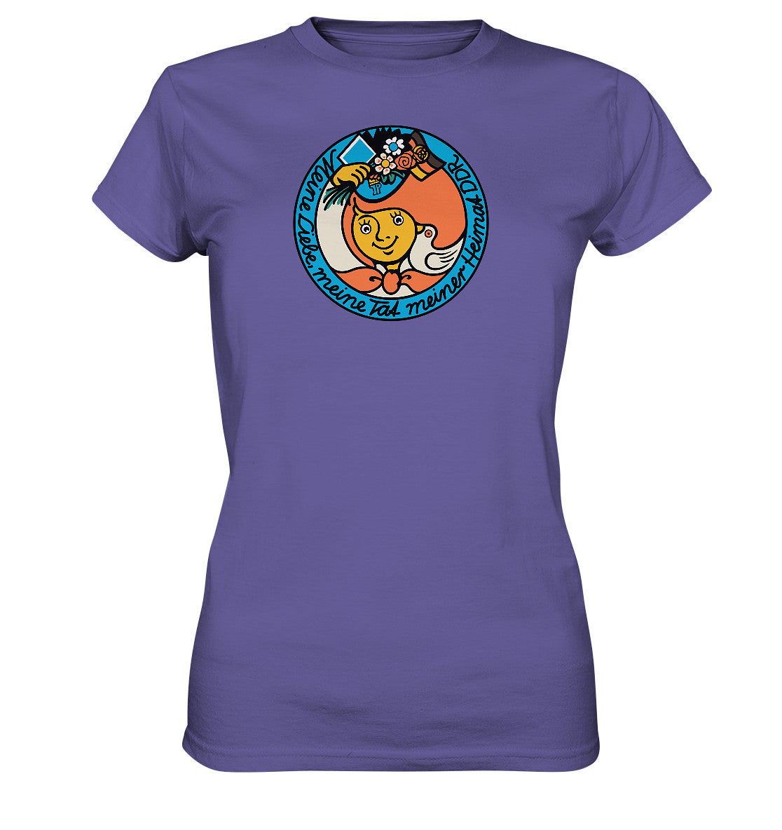 DDR Ostalgie Shirt Mädels • JUNGE PIONIERE - MEINE LIEBE MEINER HEIMAT