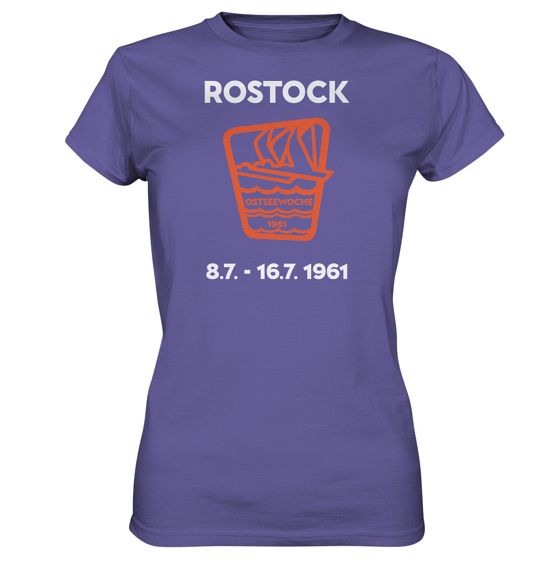DDR Ostalgie Shirt Mädels • OSTSEEWOCHE ROSTOCK 1961