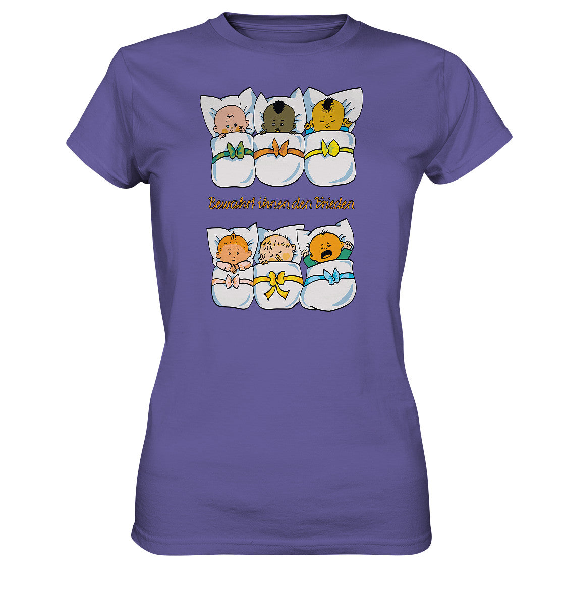 DDR Ostalgie Shirt Mädels • BEWAHRT IHNEN DEN FRIEDEN (DDR ORIGINAL-PLAKAT)
