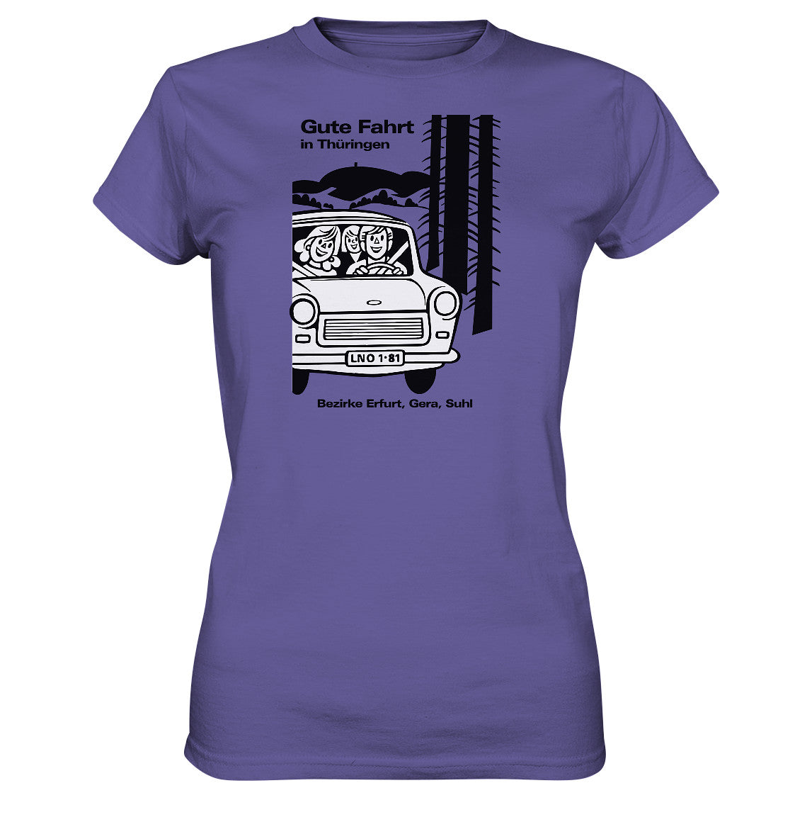 DDR Ostalgie Shirt Mädels • GUTE FAHRT IN THÜRINGEN